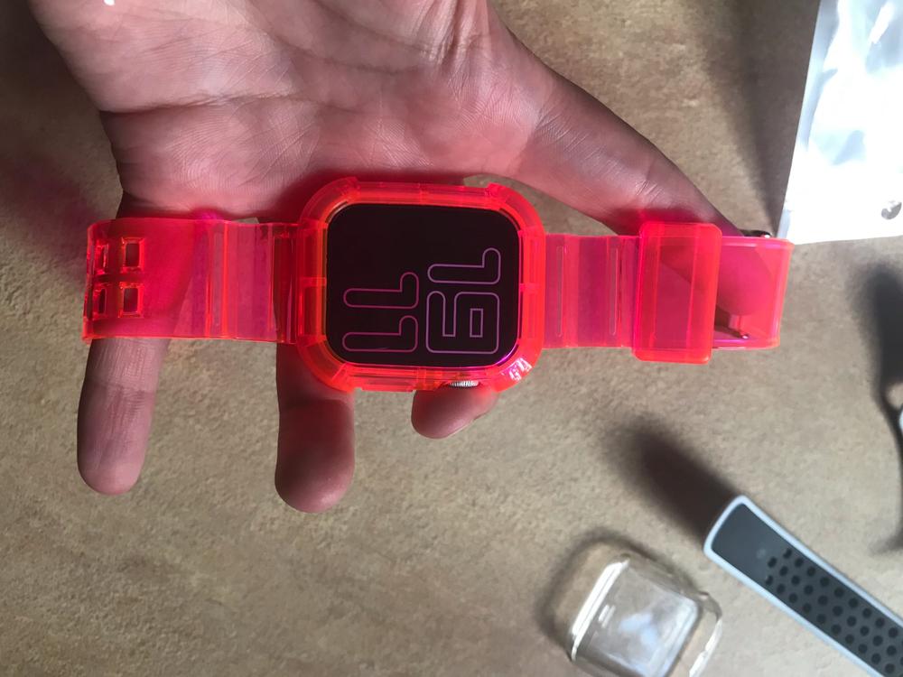 Retro Style Transparent Strap for Apple Watch - Customer Photo From G***G