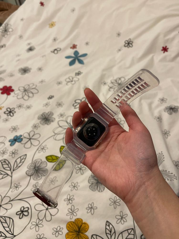 Retro Style Transparent Strap for Apple Watch - Customer Photo From E***r