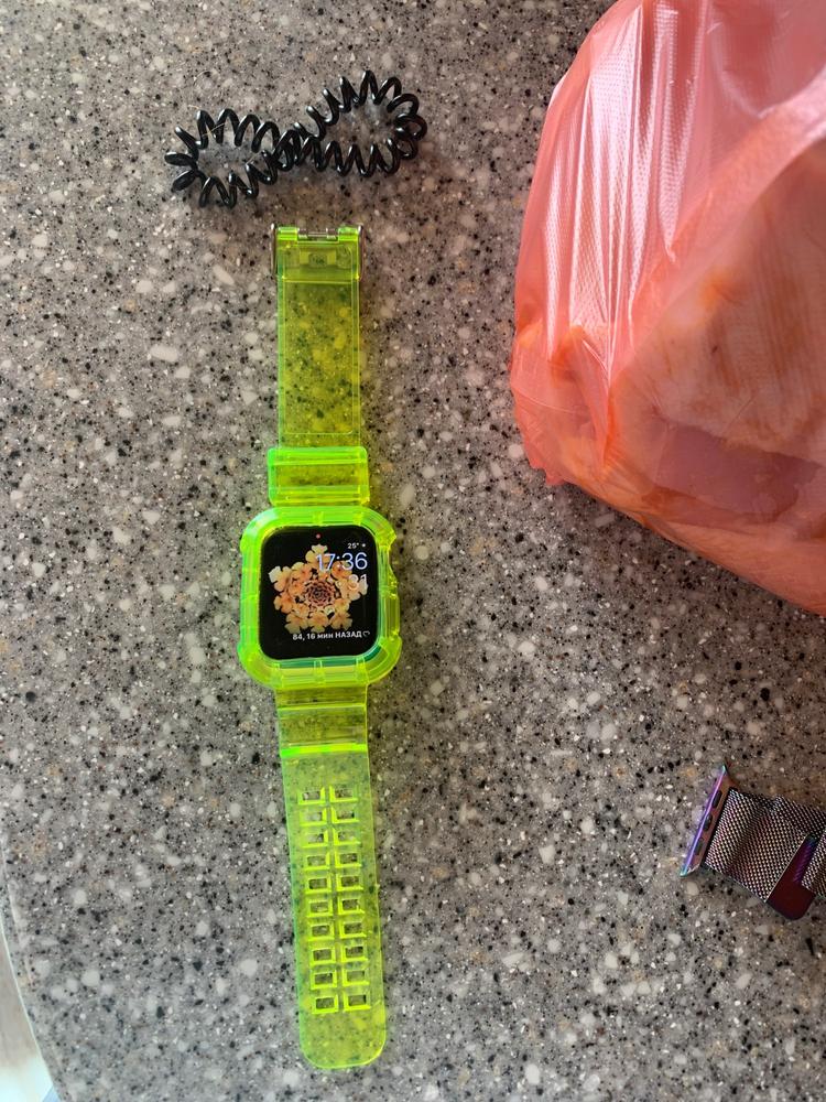 Retro Style Transparent Strap for Apple Watch - Customer Photo From O***h