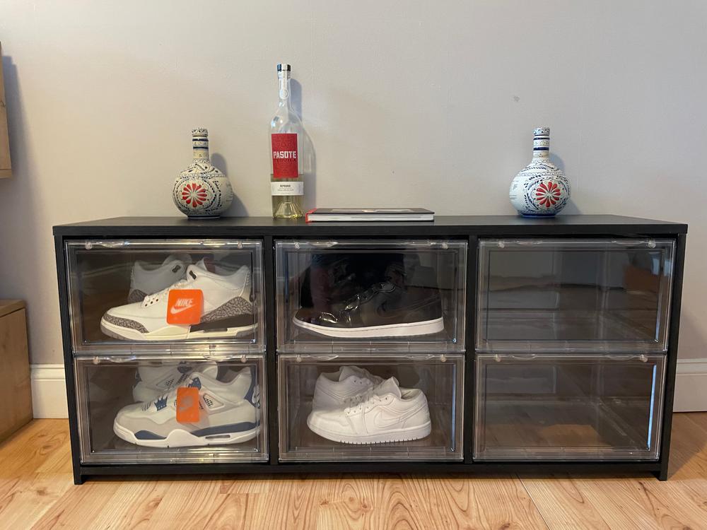 Sneaker Bench (w/o Drop Sides) - Customer Photo From Evan