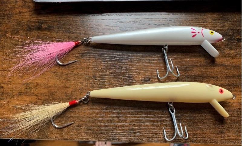 Lot Of 2 Cotten Cordell Red Fin Fishing Lures Old Fishing Lures