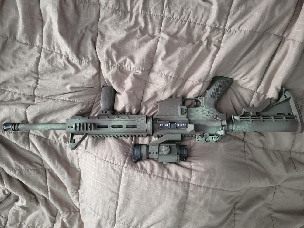 VISM by NcSTAR VMARTMLC TRIANGLE M-LOK HANDGUARD/ TWO PIECE/ DROP IN FIT/ CARB HANDGUARD LENGTH/ X.X"L - Customer Photo From Anonymous