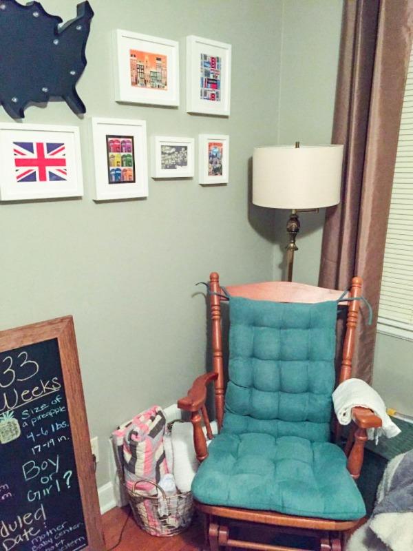 MicroSuede Turquoise Rocking Chair Cushions Latex Foam Fill