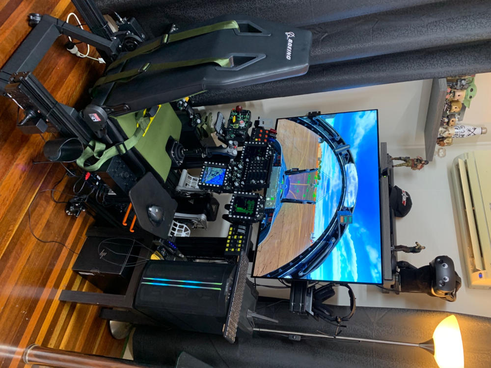 Next Level Racing Elite Free Standing Single Monitor Stand- Black Edition - Customer Photo From Tim petersen