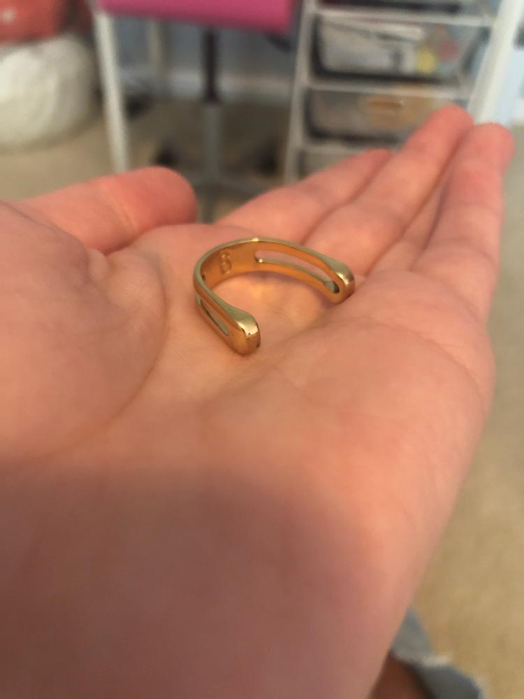 YOU GOT THIS Chroma Anxiety Fidget Ring clicks & spins - Customer Photo From Leah
