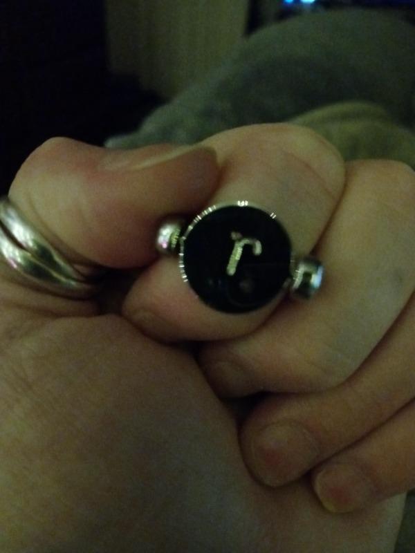 Silver Zodiac Spinner - Customer Photo From Destiny Russell