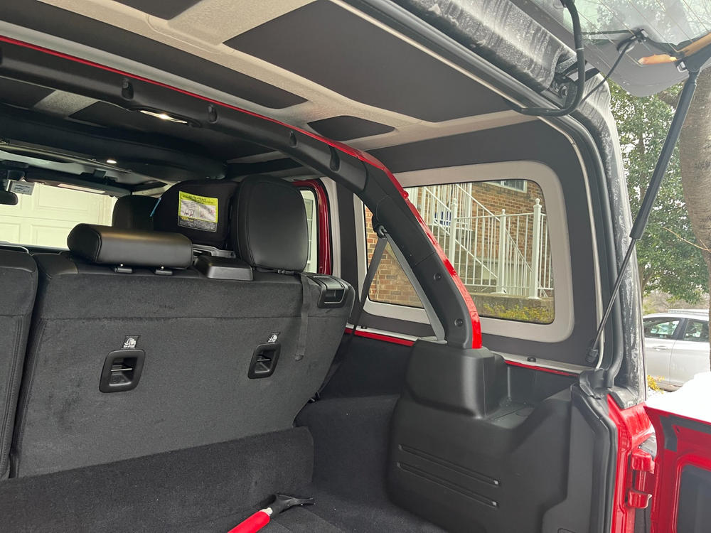 Jeep Wrangler Rear Side Window Panels - Customer Photo From Gregory Downer