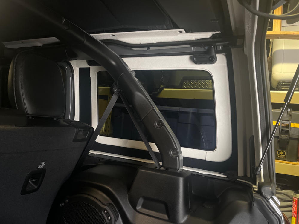 Jeep Wrangler Rear Side Window Panels - Customer Photo From Scott Moon