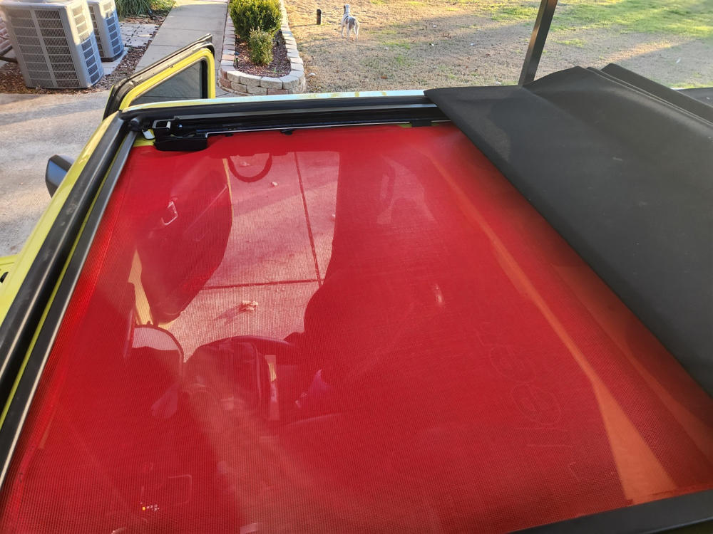 2018-2023 Hothead Sun Shade for Jeep Wrangler JL (4 Door) Sky One-Touch Power Top - Customer Photo From Kristi Lane
