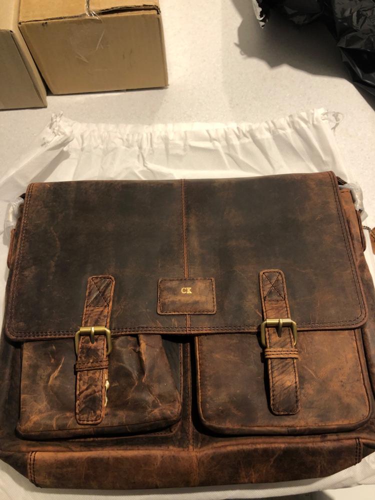 Leather Messenger Bag - Easton - Customer Photo From Sasha Nicholaidis
