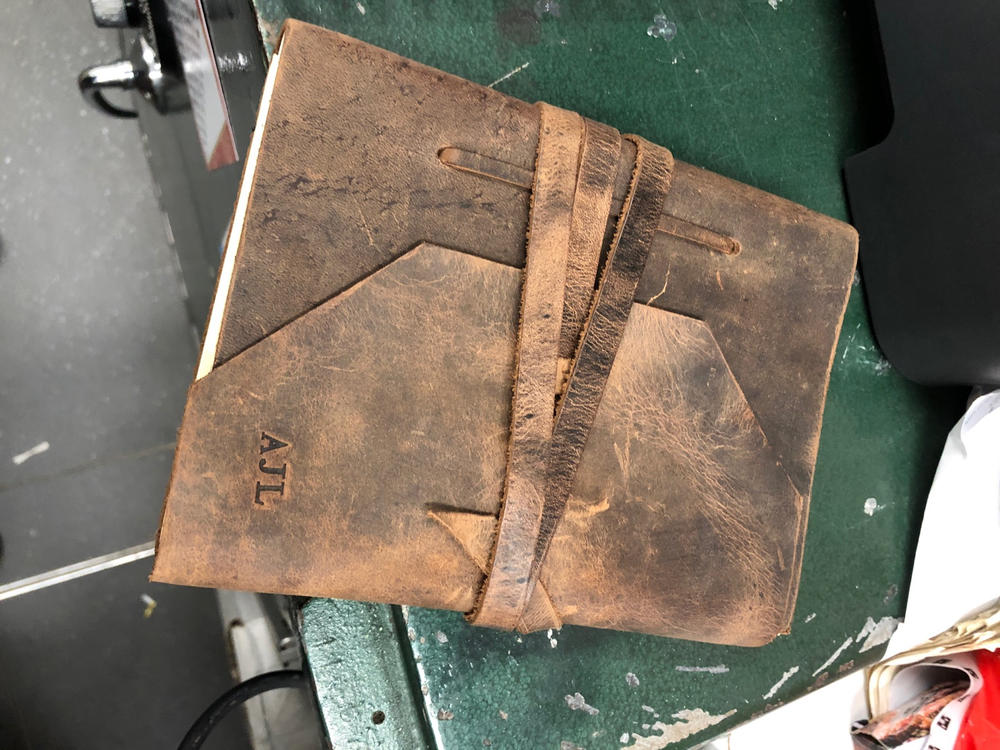 Personalised Leather Journal - Acacia - Customer Photo From Adam Lambert