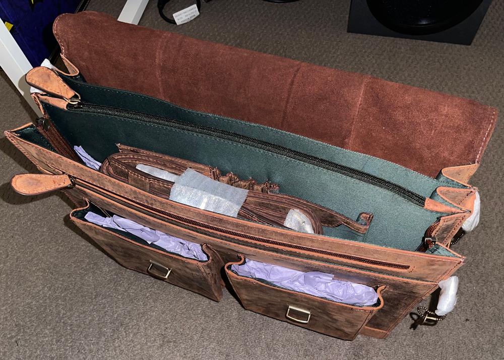 Vintage Leather Messenger Bag - Toledo - Customer Photo From Raul Pamies