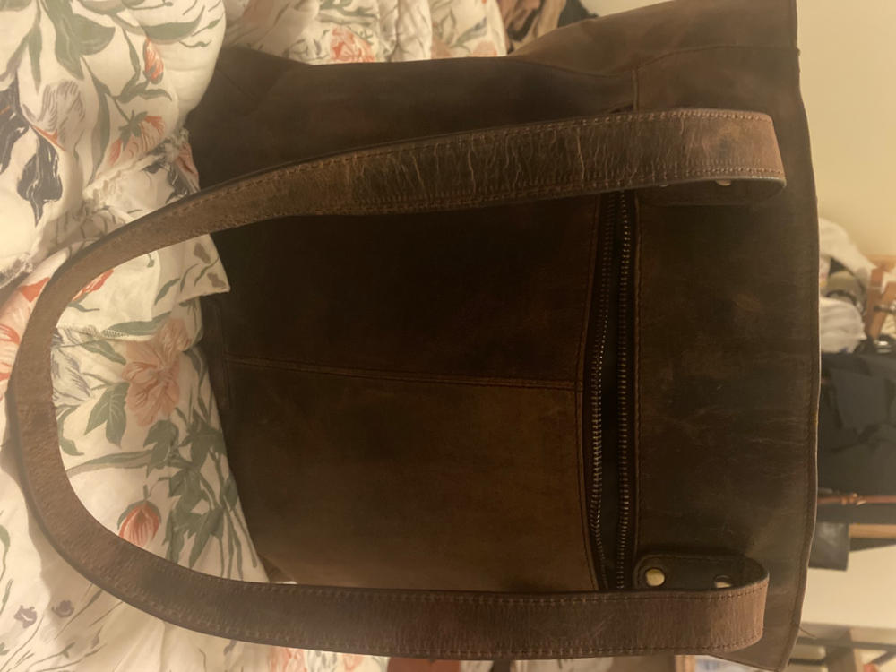 Leather Tote - ARIA - Customer Photo From Natalie F.