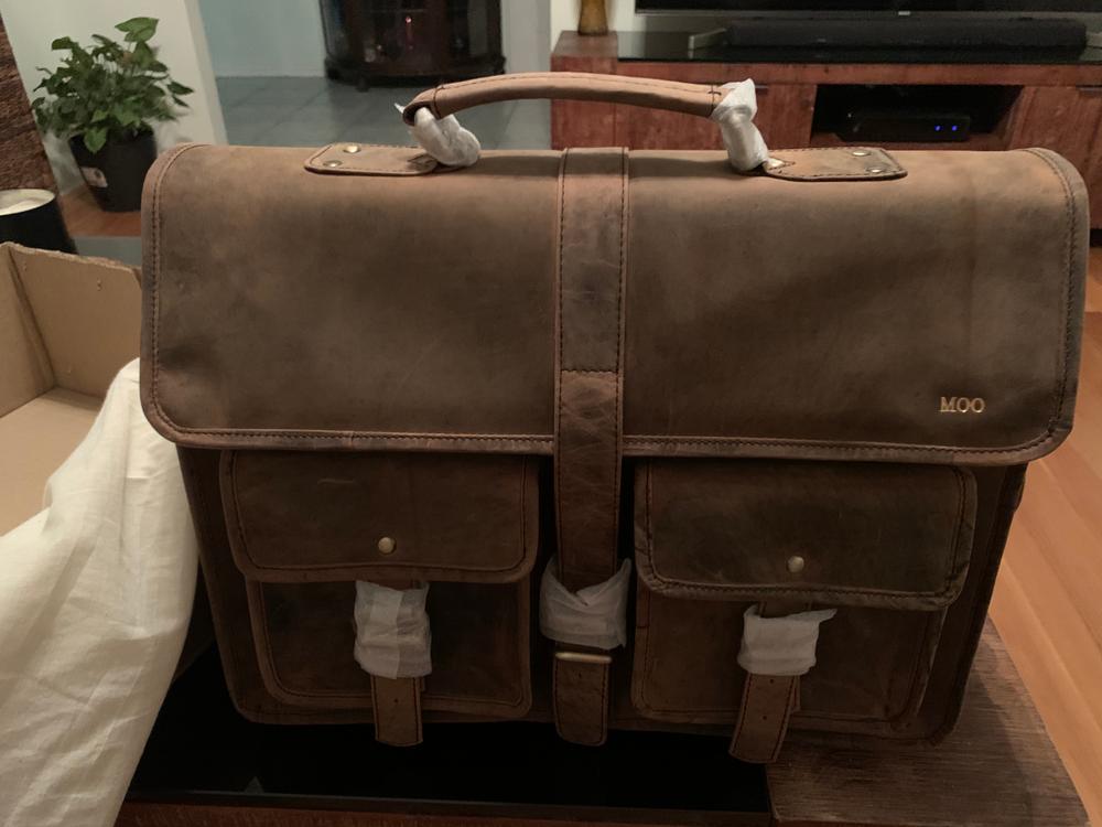 Leather Messenger Bag - Perth - Customer Photo From Tracey W.