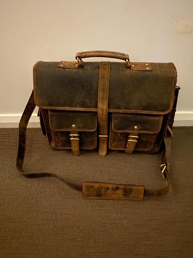 Leather Messenger Bag - Perth - Customer Photo From Mark Harmer