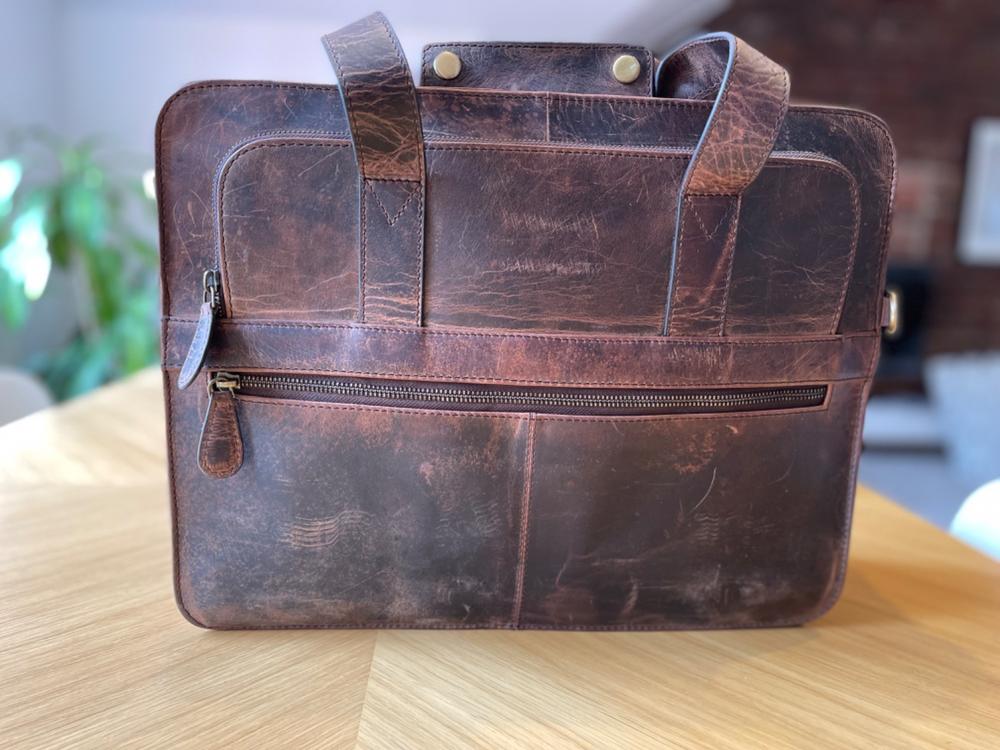 The Carter Briefcase | Leather Briefcase for Men - Customer Photo From Nathan E.