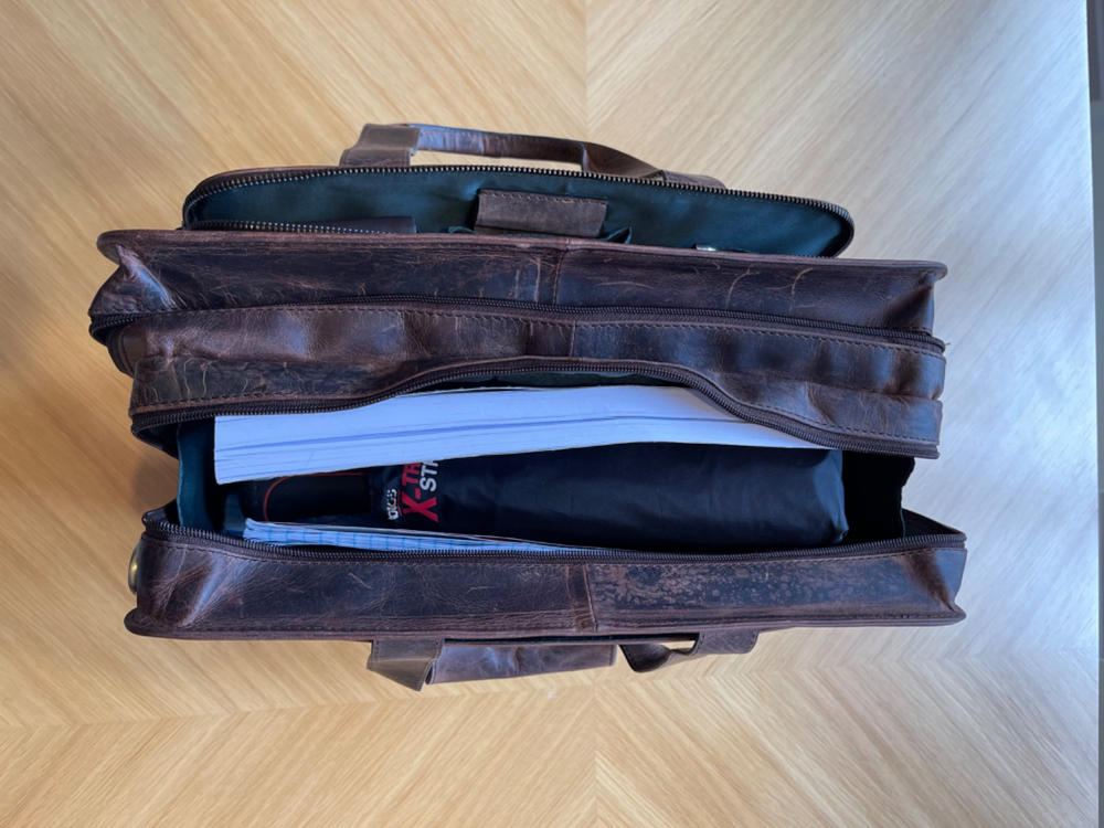 The Carter Briefcase | Leather Briefcase for Men - Customer Photo From Nathan E.