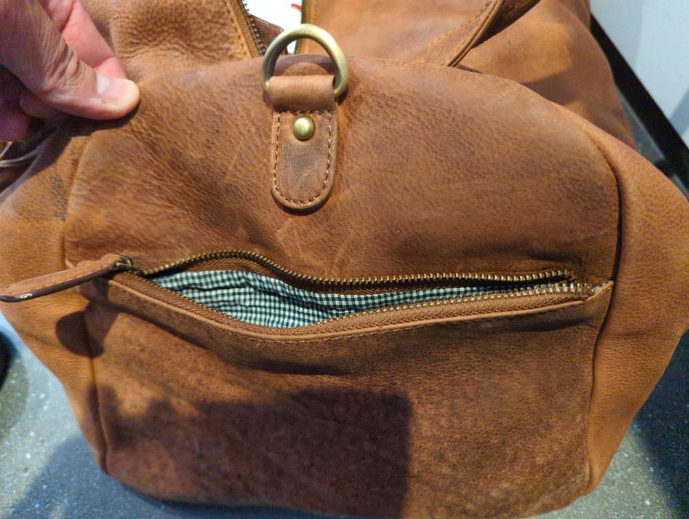Leather Duffle Bag - Boston - Customer Photo From Brett G.