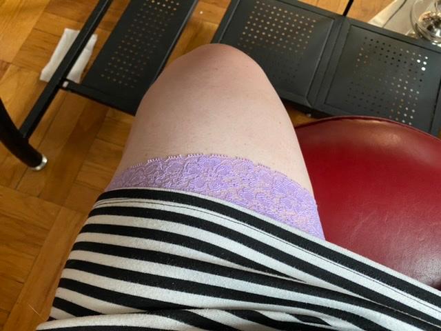 Fusion Anti Chafing Shortlette Slipshort 7" Lilac - Customer Photo From Allison 