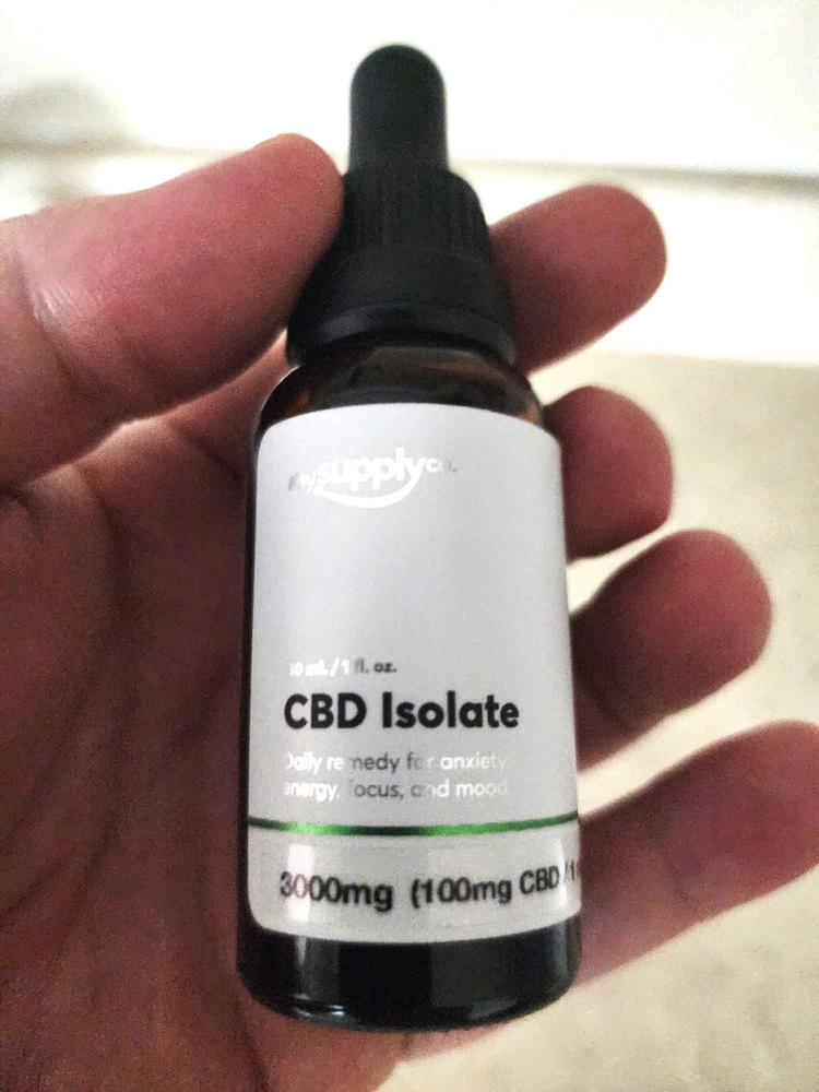CBD Isolate Oil - 3000mg - Customer Photo From Anonymous