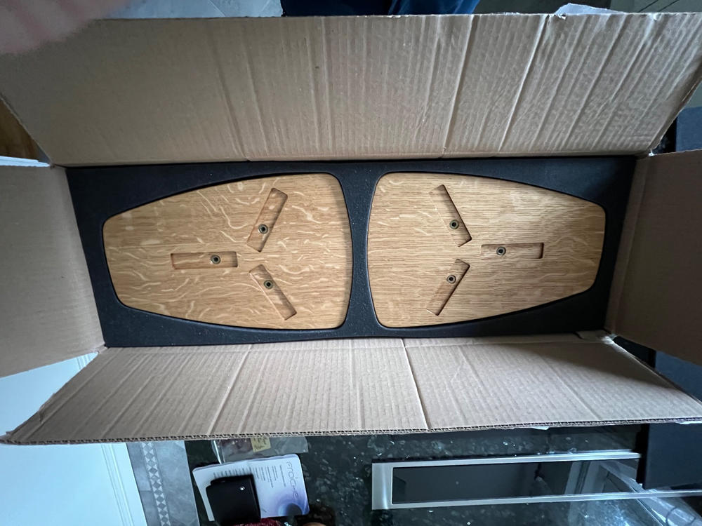 NEW Sonus Faber Sonetto II G2 Speaker Stands 140-900mm (Pair) - Shaped Top Plate - Customer Photo From Anonymous