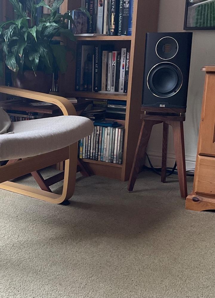 400-500mm The Egret Hardwood Speaker Stands (Pair) - Customer Photo From Ian Valentine