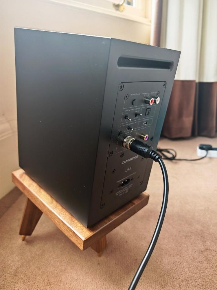 The Drunken Snipe Hardwood Desktop Speaker Stands (Pair) - Customer Photo From Colin Strain