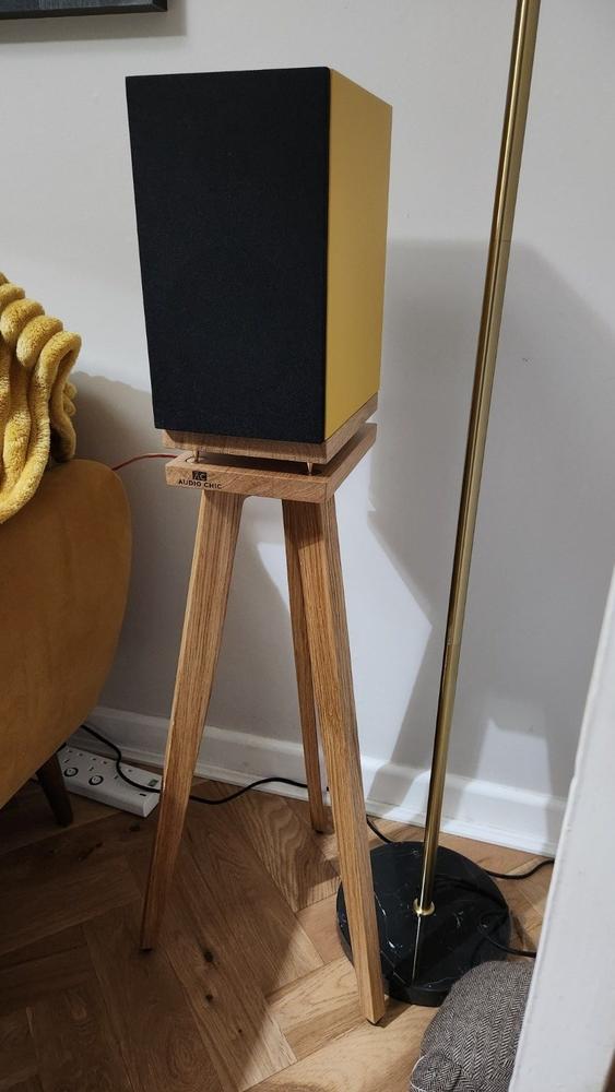 650-700mm The Heron Hardwood Speaker Stands (Pair) - Customer Photo From Alistair Russell
