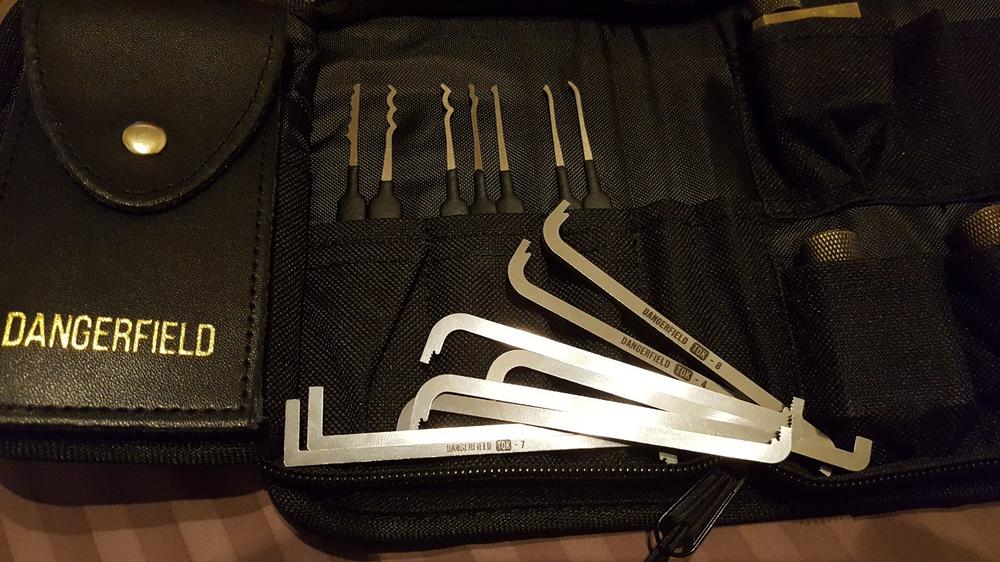 Dangerfield EXTENDED Top of Keyway TOK Tension Wrench Set + Case