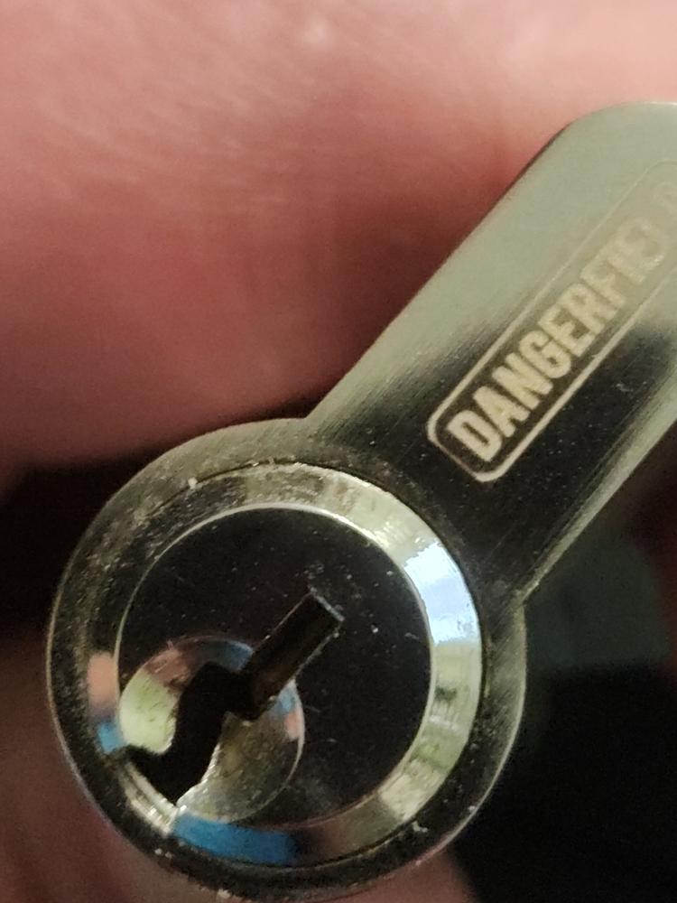 Practice Lock - Repinnable Solid Aluminum, Double Cutaway