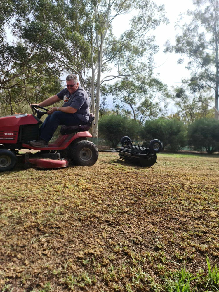 Lawn Spike Aerator, 36" Tow Behind Aerator BM11132 - Customer Photo From Marissa M.