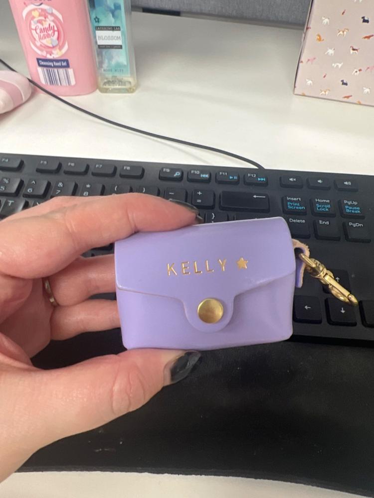 Personalised Leather Airpod Case - Customer Photo From Kelly A.