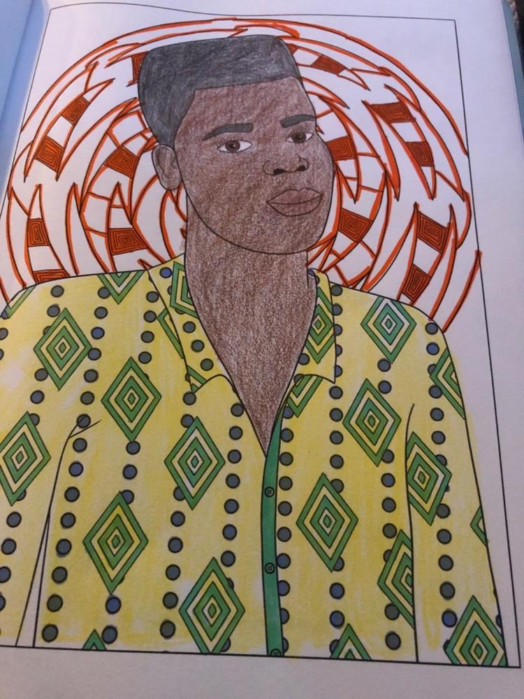 Black Boy Joy Coloring Book Vol. 1: Young Kings - Customer Photo From Carolyn Ellis