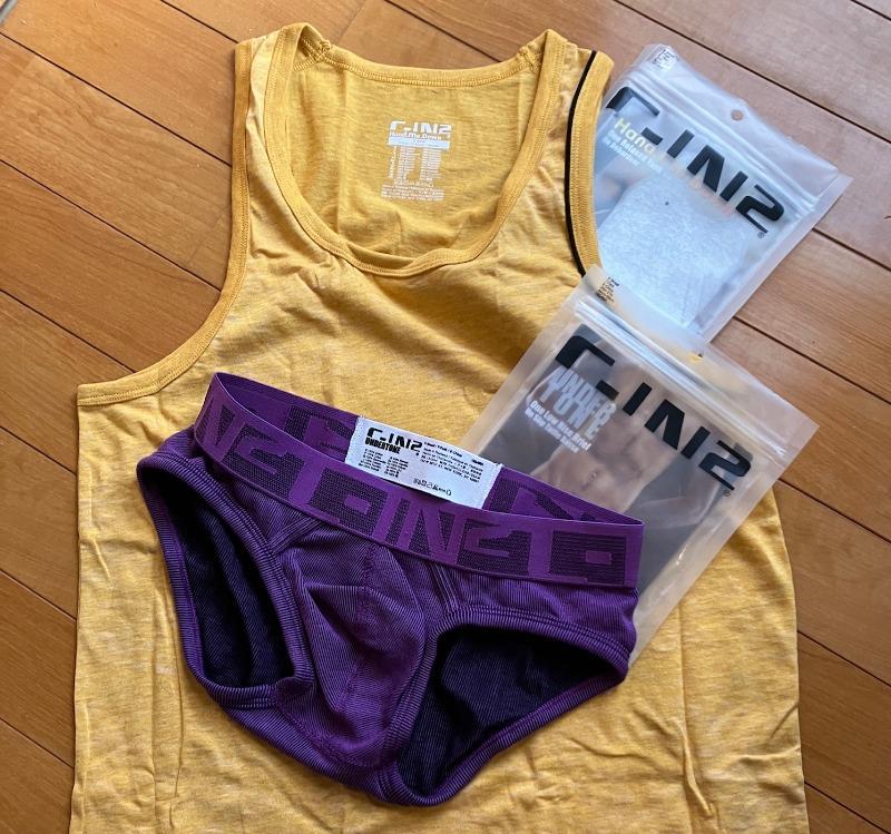C-IN2 UNDERTONE ローライズブリーフ / XSサイズ : PATRICIOPURPLE - Customer Photo From カスタマーCY5