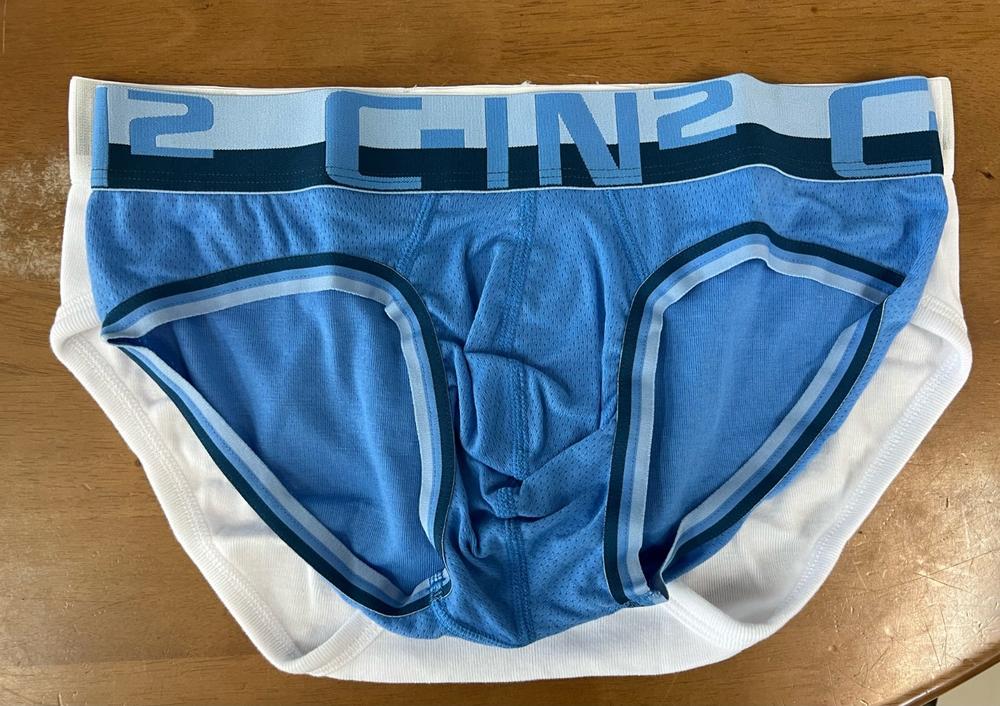 C-IN2 MESH ローライズブリーフ / Mサイズ : BALDWINBLUE - Customer Photo From カスタマーNOI 