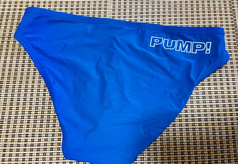 PUMP パンプ メンズ水着 ビキニ WATER CHEEKY/ Mサイズ : ブルー - Customer Photo From カスタマーSE5