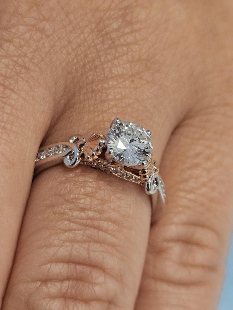 Enchanted Star Lab Grown Diamond 14K Gold Ariel Mermaid Engagement Ring - Customer Photo From Michael Baez