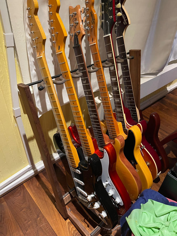  Musbeat Guitar Stand for Multiple Guitars Hardwood