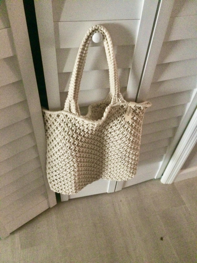 macrame beach bag