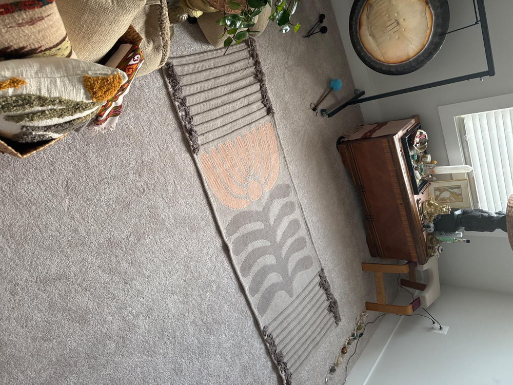 Solar Flower - Naturally Dyed Herbal Yoga Mat 7mm - Customer Photo From shauna hoffman