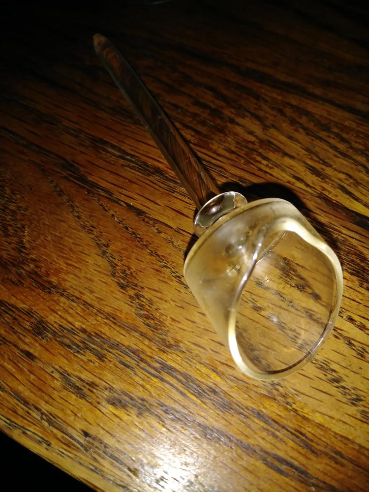SMOKEA Glass Straight Carb Cap Dab Tool - Customer Photo From K
