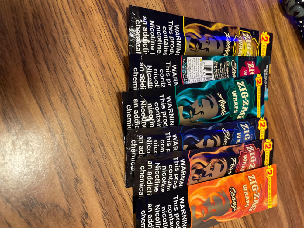 Zig Zag Flavored Blunt Wraps (2-Pack) - Customer Photo From Tanya P.