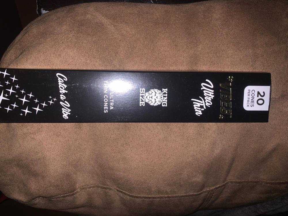 Vibes King Size Ultra Thin Pre Rolled Cones (20-Pack) - Customer Photo From Nicholas P.