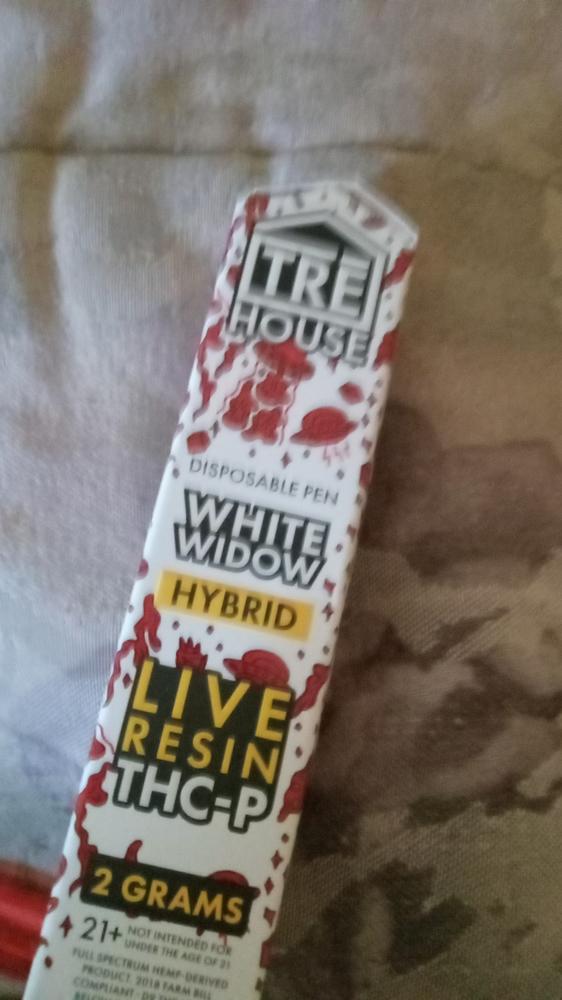 TRĒ House 2g Live Resin THCP Vape - White Widow - Customer Photo From Ebony M.