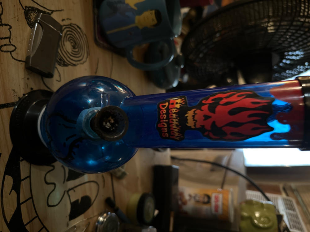 Headway 10" Glass on Glass Bubble Acrylic Bong - Customer Photo From Brett B.