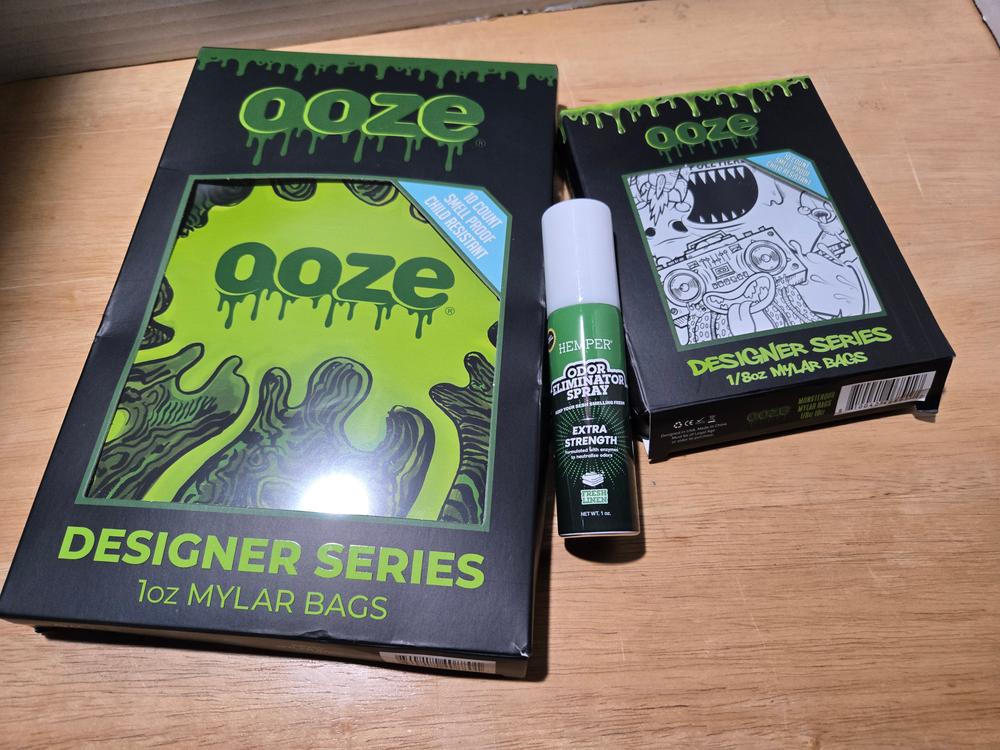 Ooze Designer Series 1/8oz Mylar Bags (10-Pack)