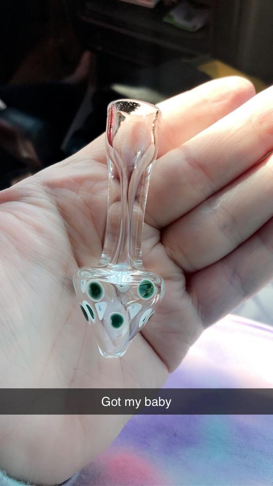 SMOKEA $10 Glass Chillum Pipe - Customer Photo From Anonymous
