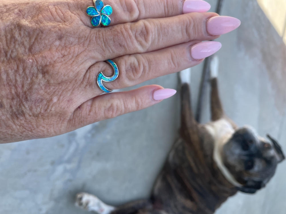 Opal Wave Ring - Customer Photo From Charlene Sovern