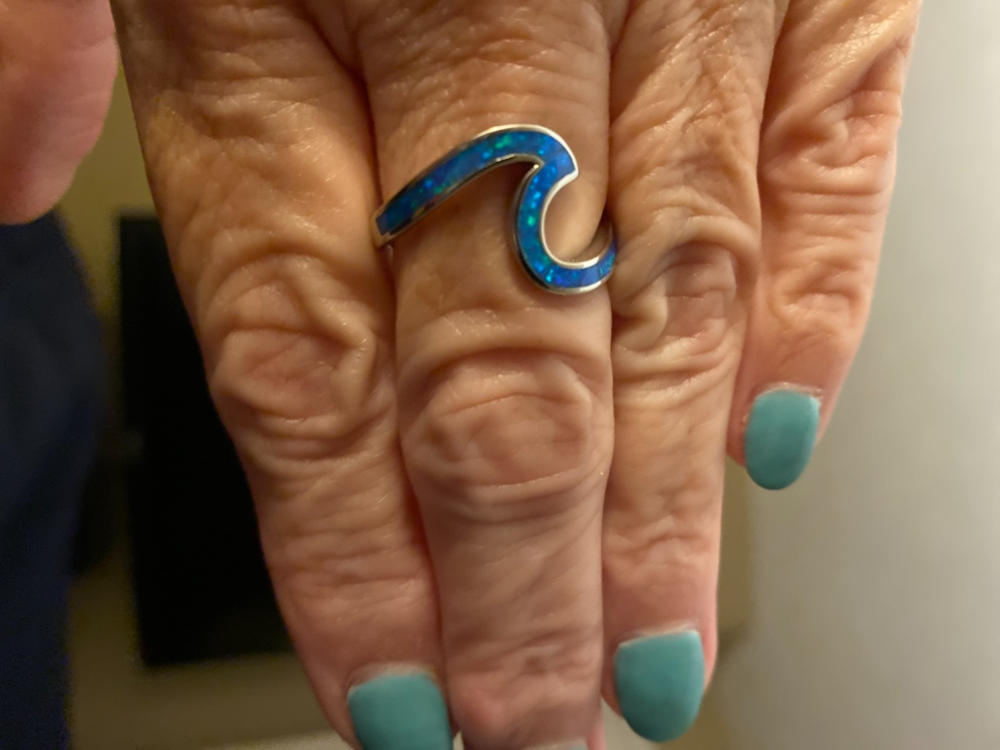 Opal Wave Ring - Customer Photo From Shannon Scherer