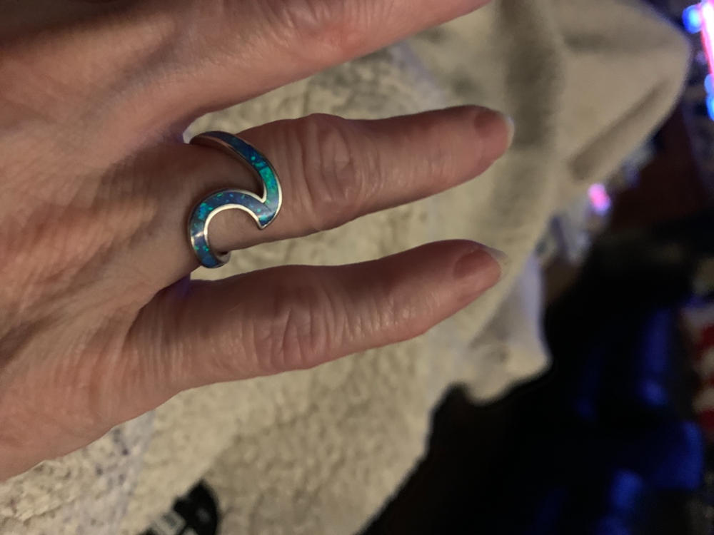 Opal Wave Ring - Customer Photo From Joyce Stultz